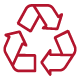 Recyclable red