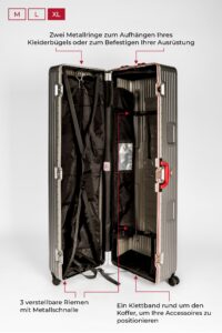 Interieur eliteshell valise grande taille