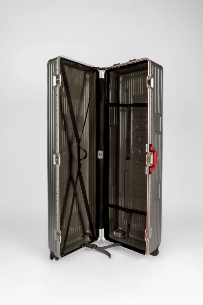 Valise polycarbonate pour sportif ouvert vertical taille xl